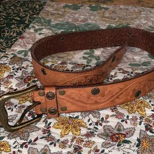 Vintage hand tooled belt